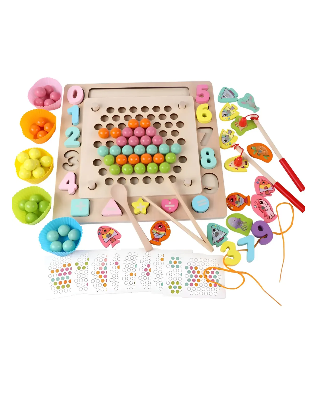 Juego Montessori Multifunción de Madera - vista 2 - Iron Oak Chile