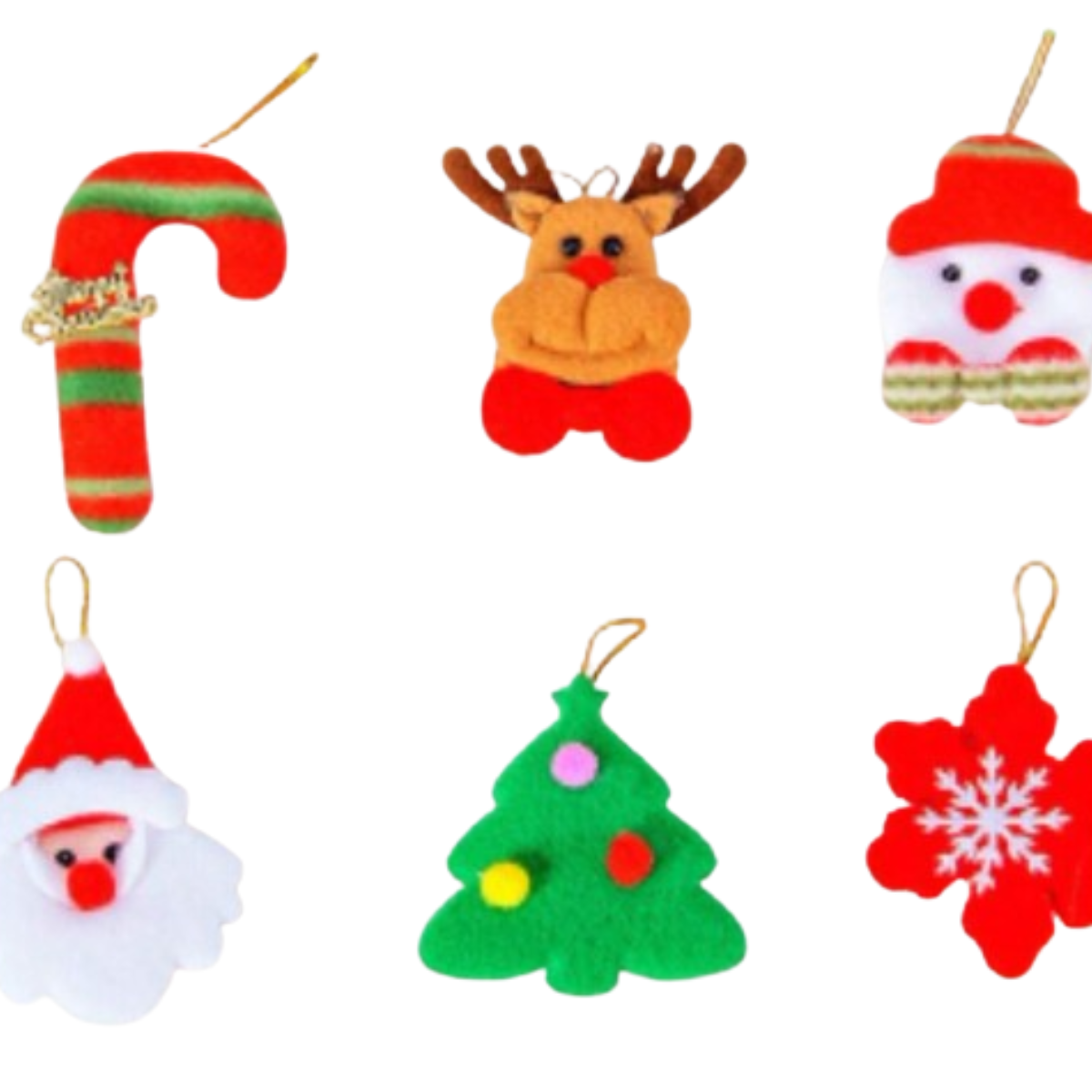 Set 6 Adornos Navideños - vista 1 - Iron Oak Chile