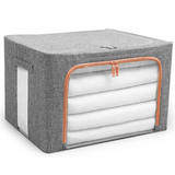 Caja Organizadora de Tela con Ventana | Guarda ropa y ropa de cama
