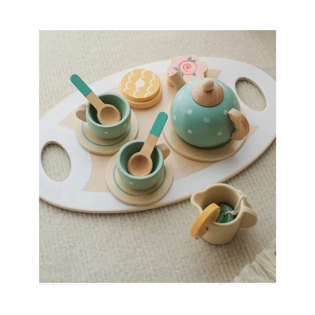 Juego de Té y Postres de Madera - vista 5 - Iron Oak Chile