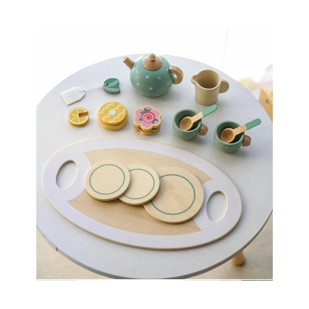 Juego de Té y Postres de Madera - vista 4 - Iron Oak Chile