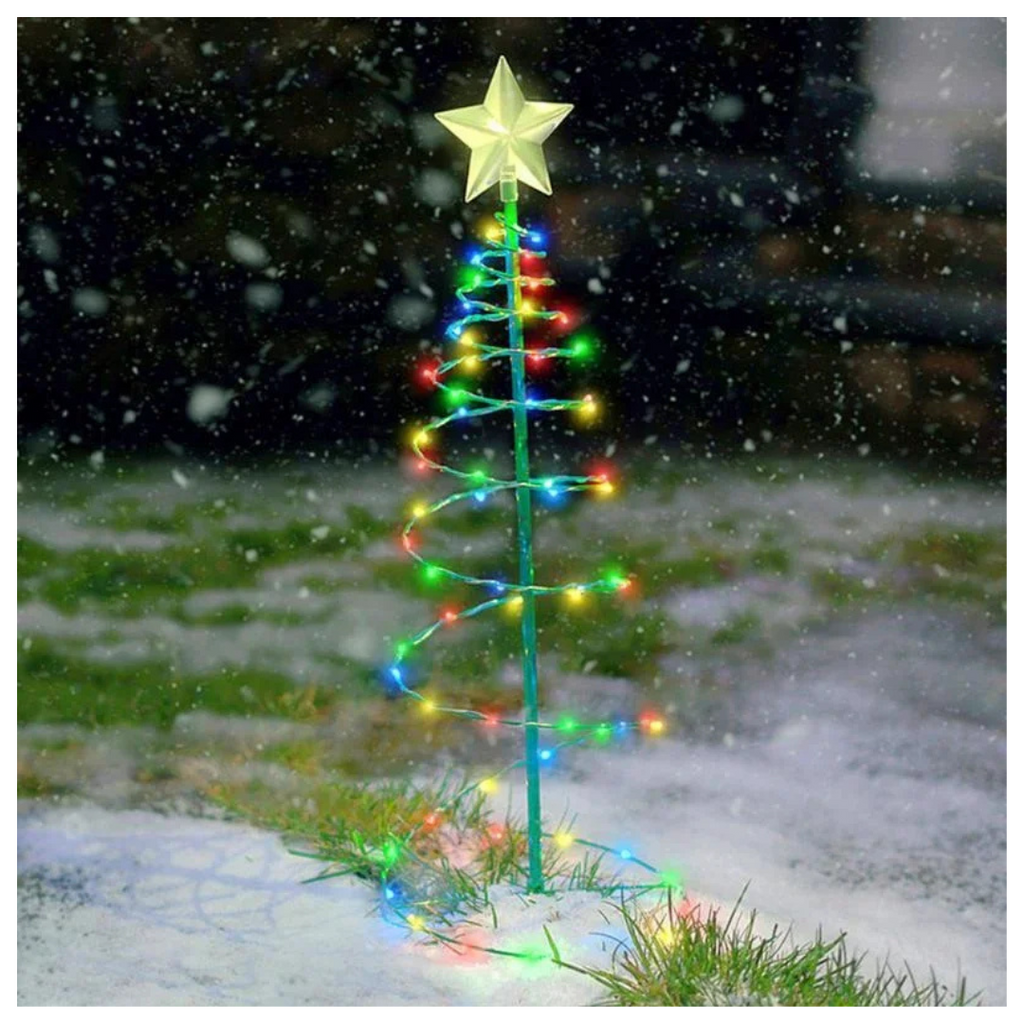 Árbol Navideño Ondulado LED 50 cm - vista 3 - Iron Oak Chile