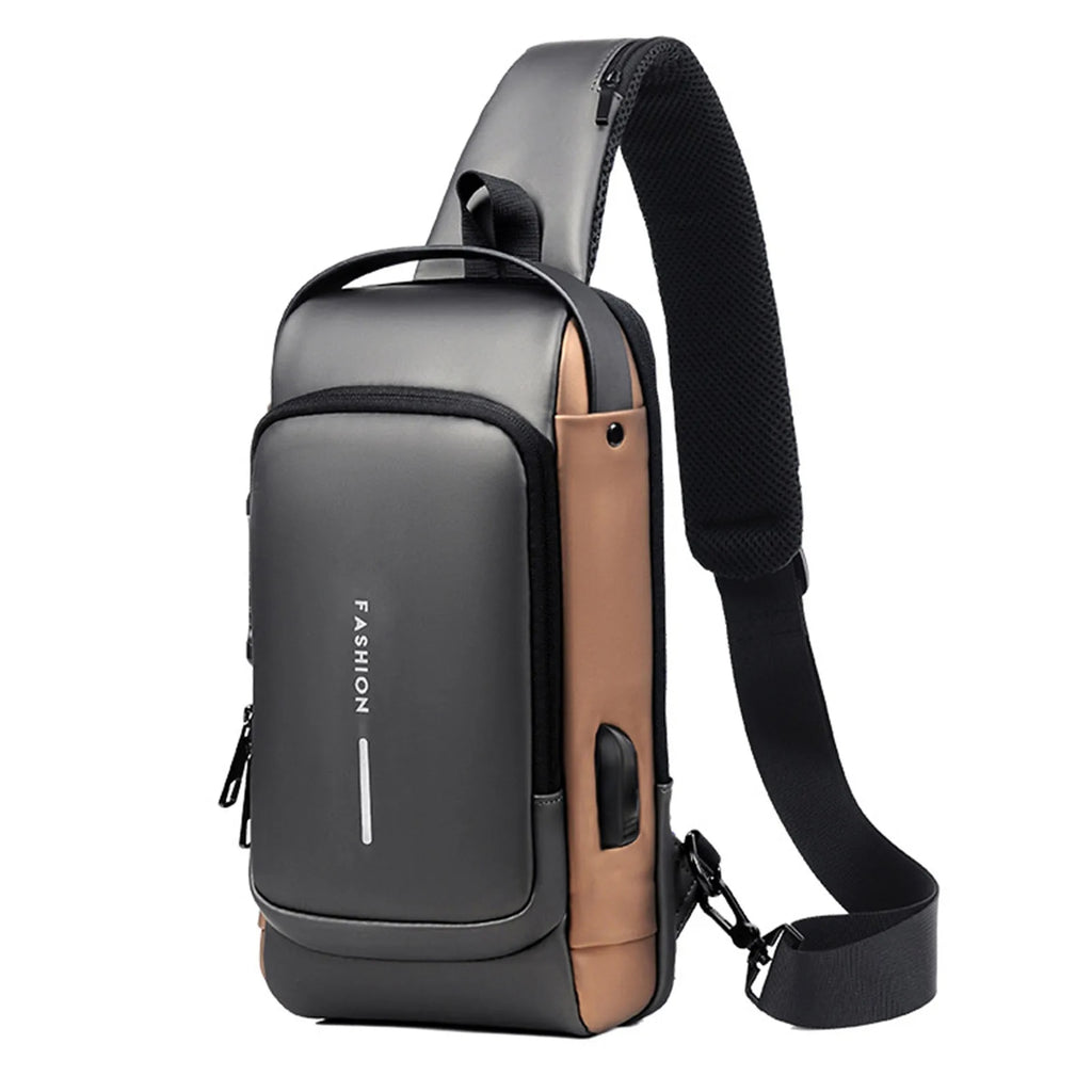 Bolso Cruzado Antirrobo con Clave - vista 2 - Iron Oak Chile