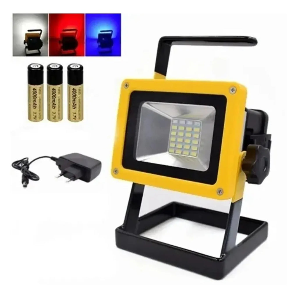 Foco Reflector LED Recargable Portátil - foto 3