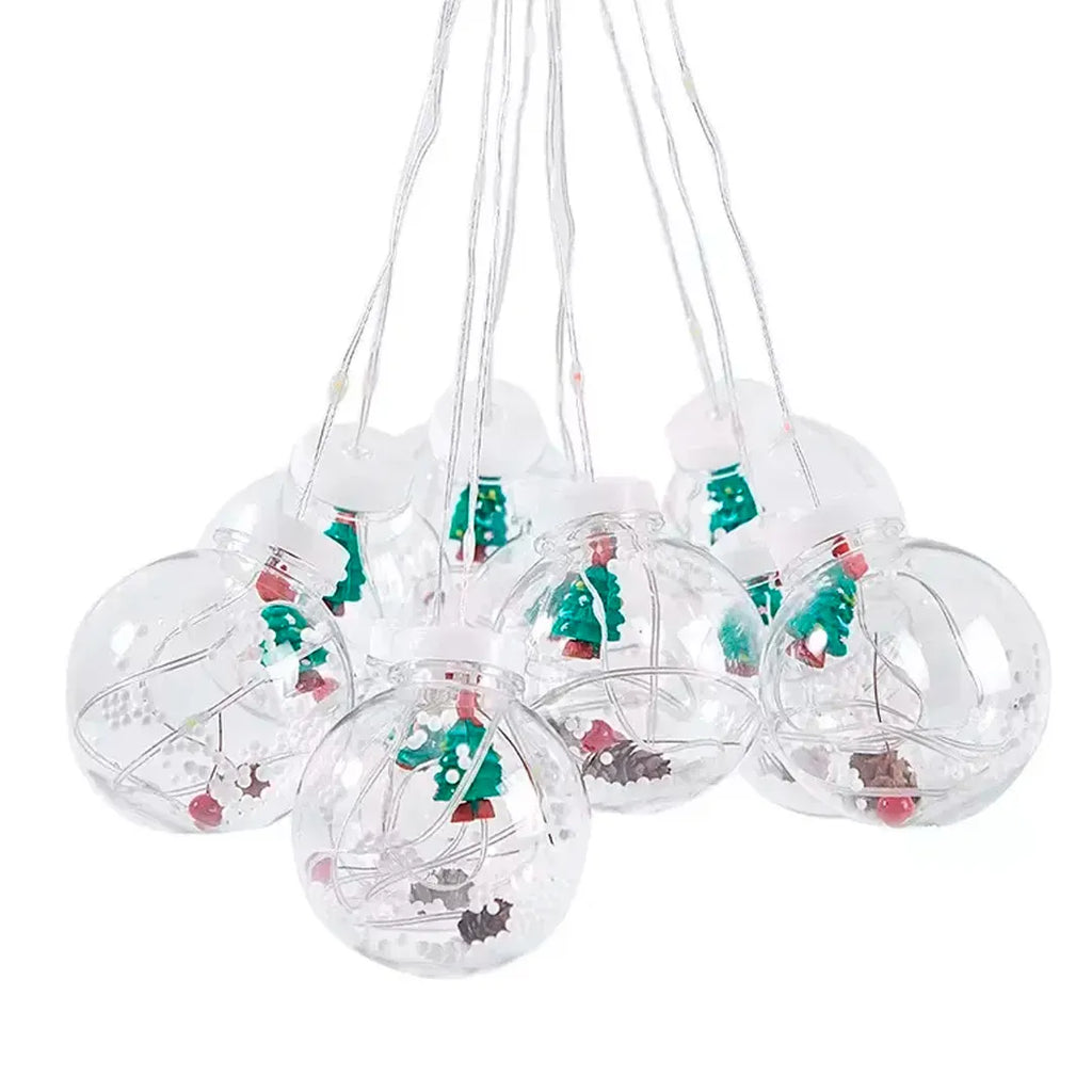 Guirnalda Navideña LED con Esferas - vista 3 - Iron Oak Chile