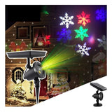 Luces Solares Navideñas Efecto Nieve