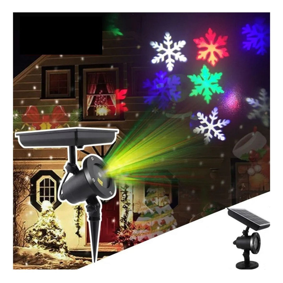 Luces Solares Navideñas Efecto Nieve - foto 1