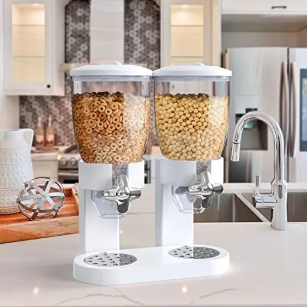 Dispensador Doble de Cereales - vista 1 - Iron Oak Chile