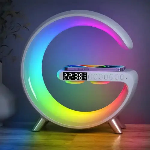 Lámpara LED con Parlante Bluetooth y Cargador - vista 1 - Iron Oak Chile