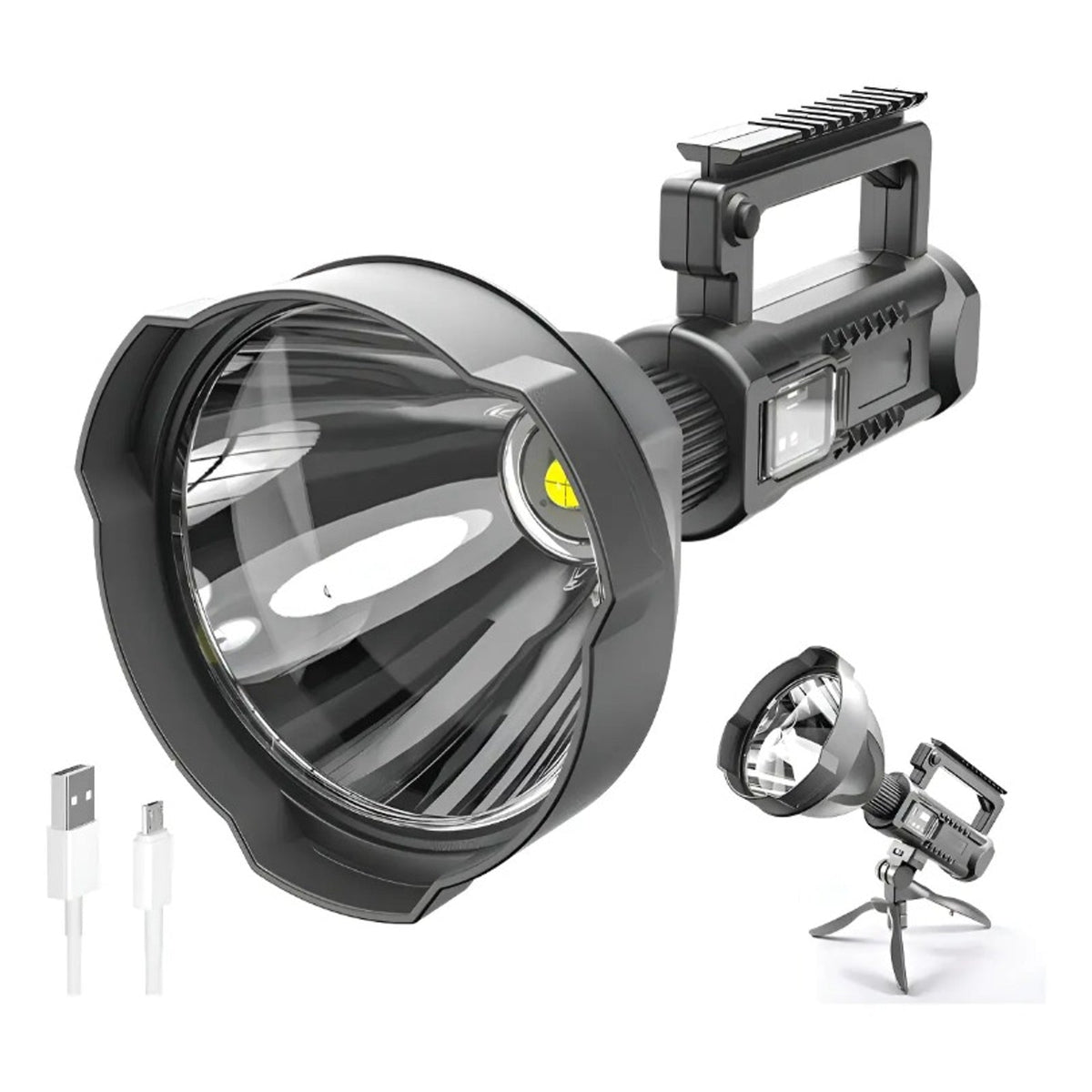 Foco Linterna LED Recargable con Trípode - foto 2
