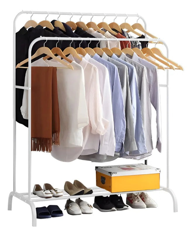 Perchero Doble Barra con Repisas - vista 1 - Iron Oak Chile