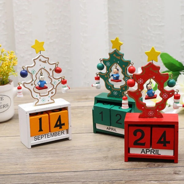 Calendario de Adviento Navideño de Madera - vista 1 - Iron Oak Chile