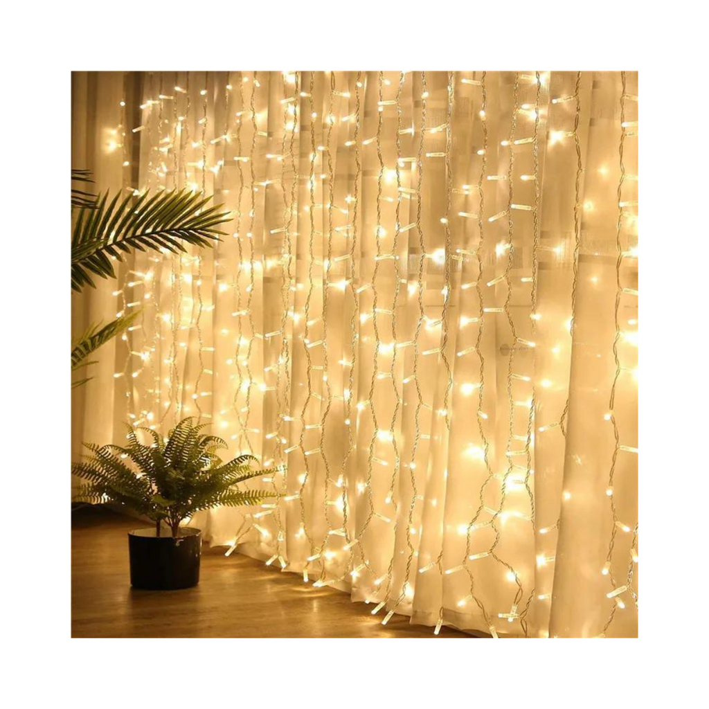 Cortina de Luces LED 3x2 m - vista 1 - Iron Oak Chile