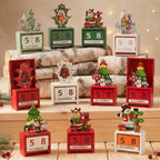 Calendario de Adviento Navideño de Madera - vista 2 - Iron Oak Chile