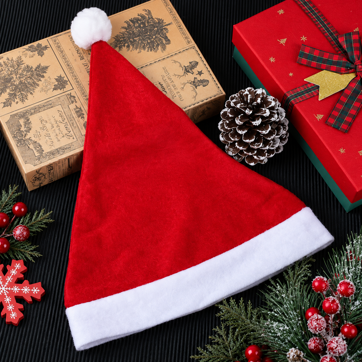 Gorros Navideños – Comparte la magia en familia | Pack de 6 suaves y reutilizables