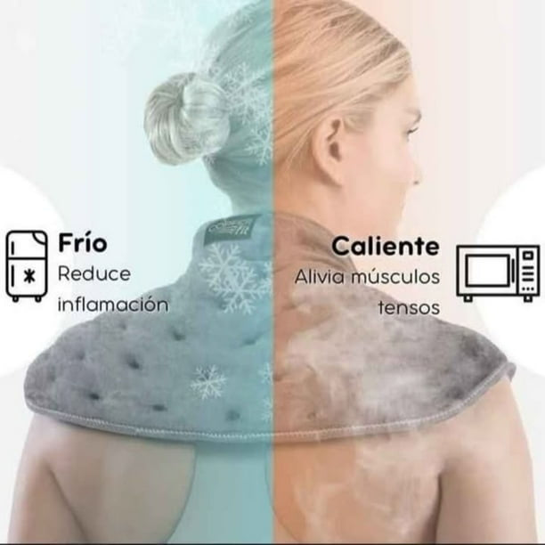 Manta Teraphy Pro - Alivia el Dolor de Cuello y Hombros - Compresa Térmica Frío/Calor