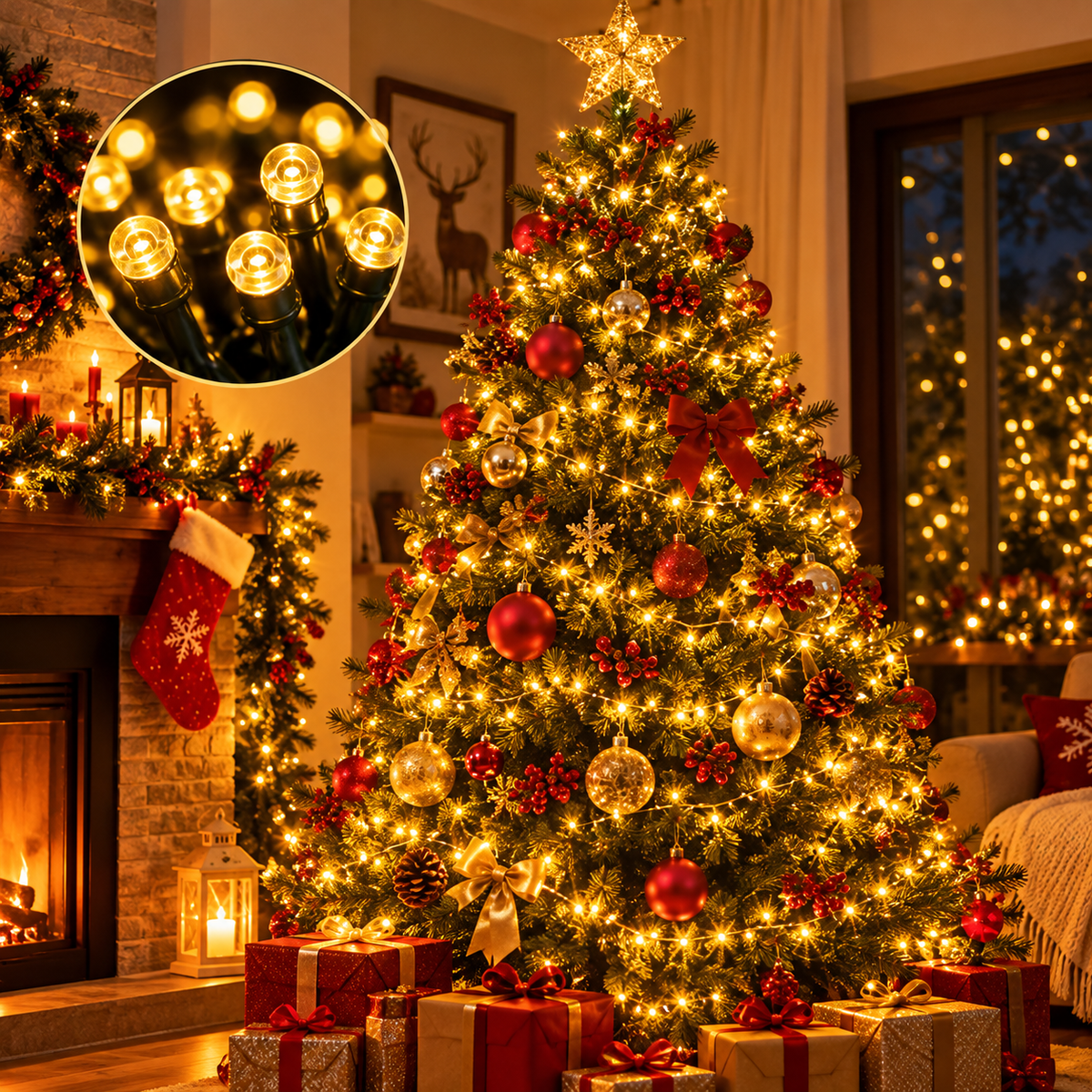 Luces de Navidad Solares 20 m | 200 LED
