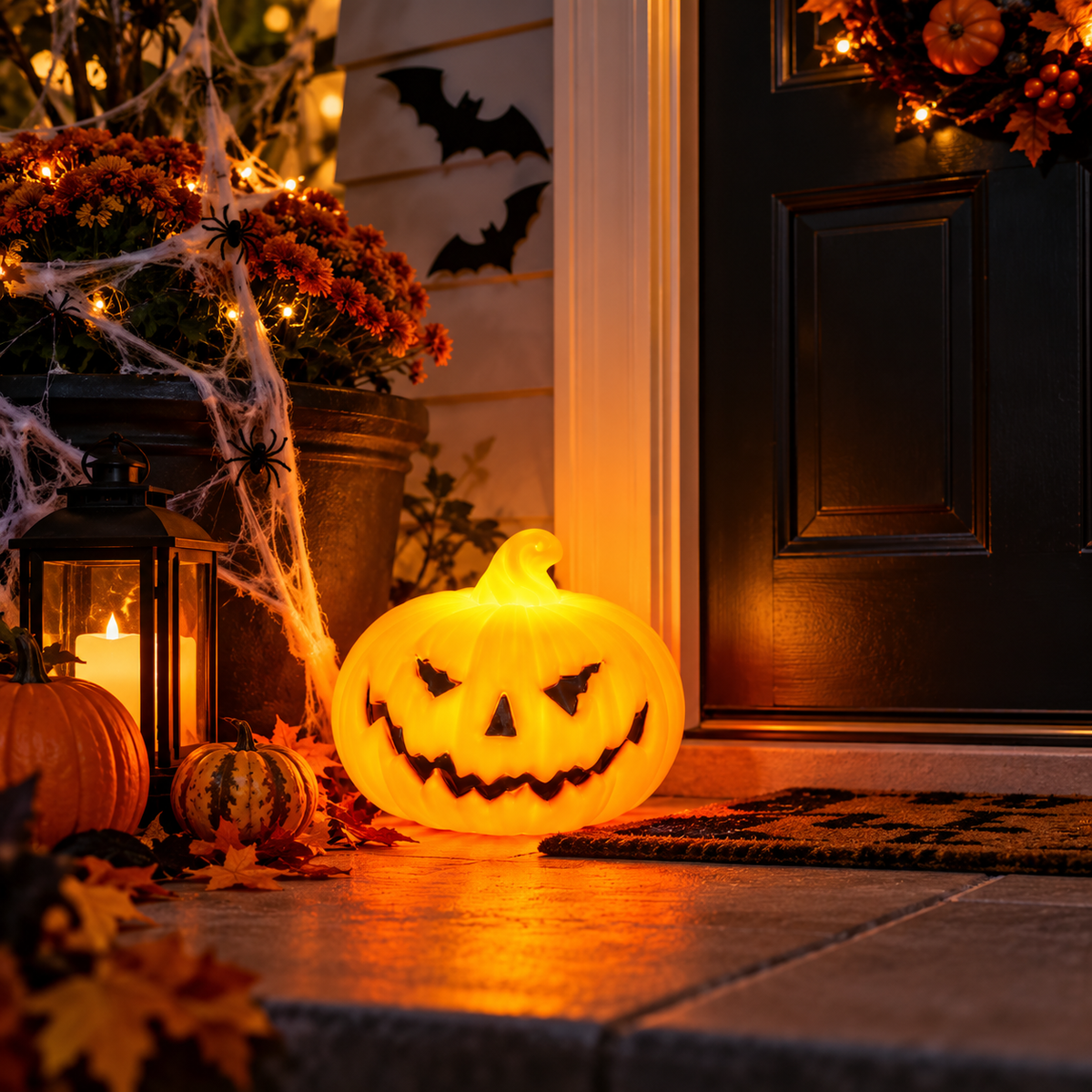 "Calabaza LED Halloween — Luz Decorativa con Caja de Regalo"