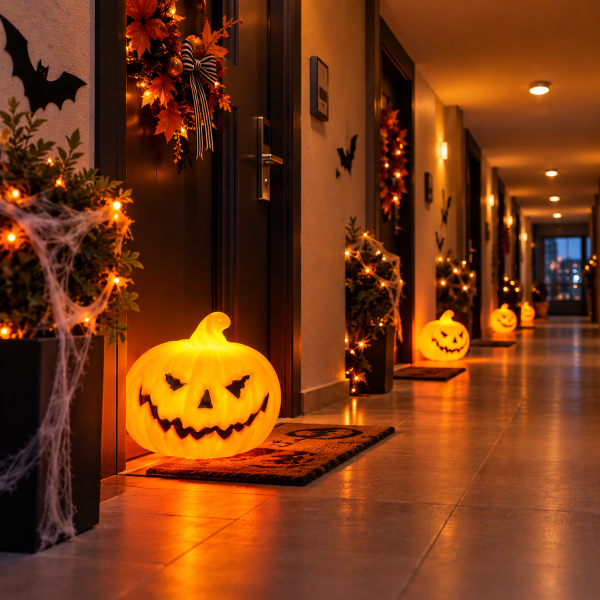 "Calabaza LED Halloween — Luz Decorativa con Caja de Regalo"