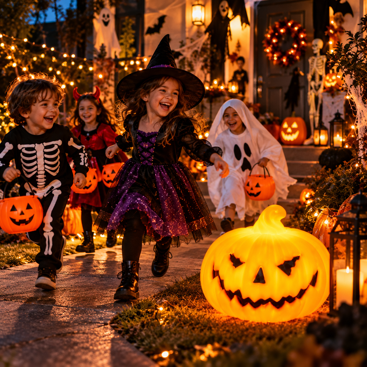 "Calabaza LED Halloween — Luz Decorativa con Caja de Regalo"
