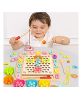 Juego Montessori Multifunción de Madera | 3 en 1