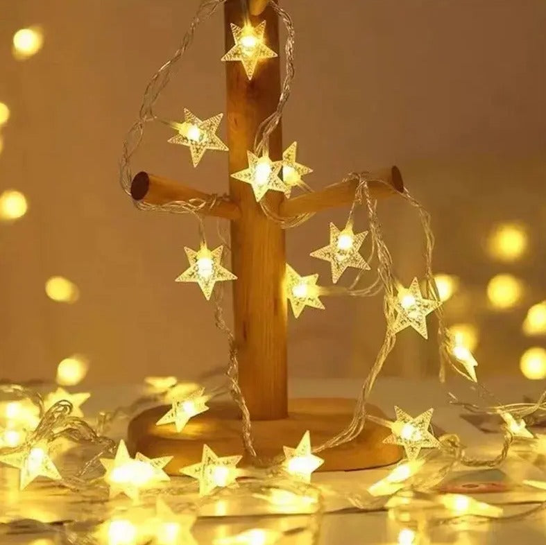 Guirnalda de Luces Estrella - vista 2 - Iron Oak Chile
