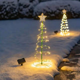 Árbol Navideño Solar Espiral | Se Enciende Solo