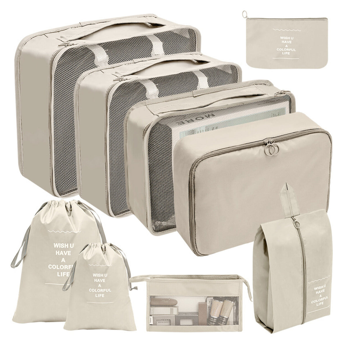 Set organizador de maletas 9 piezas