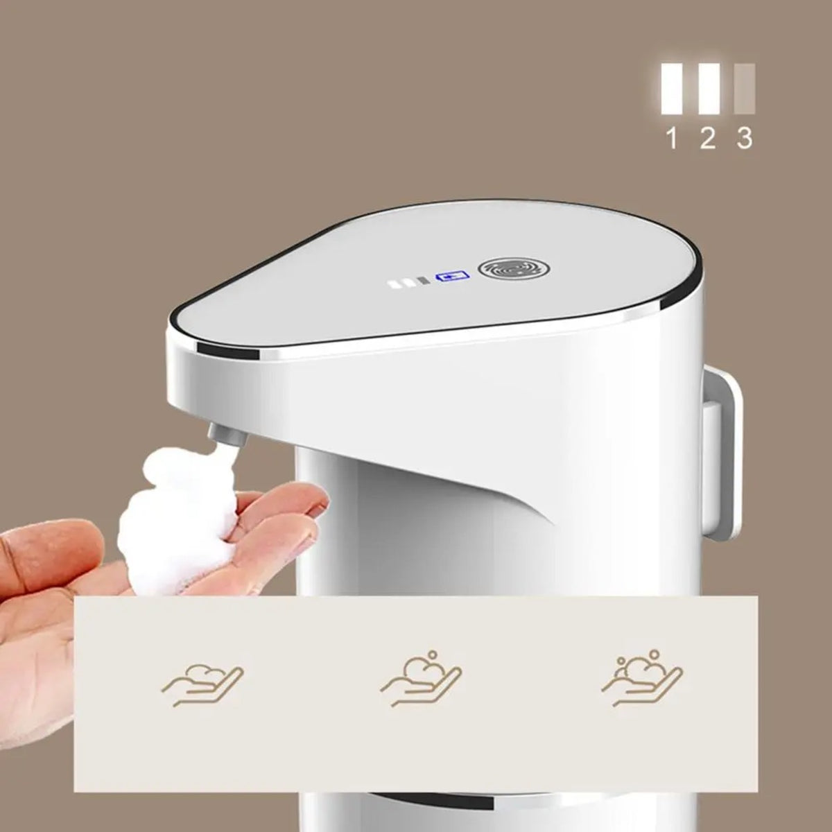 Dispensador Automático de Jabón sin Contacto - beneficios y características - Iron Oak Chile