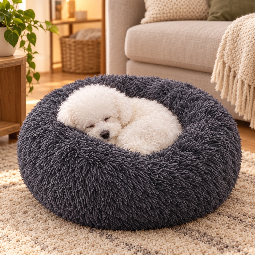 Cama Antiestrés para Mascotas 60 cm - beneficios y características - Iron Oak Chile