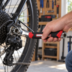 Reparando una bicicleta con la llave universal multidado - Iron Oak Chile