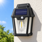 Farol Solar de Pared Vintage con Sensor de Movimiento - detalle del producto - Iron Oak Chile