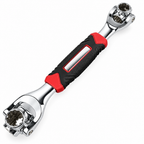 Llave universal multidado 360° roja y negra - Iron Oak Chile