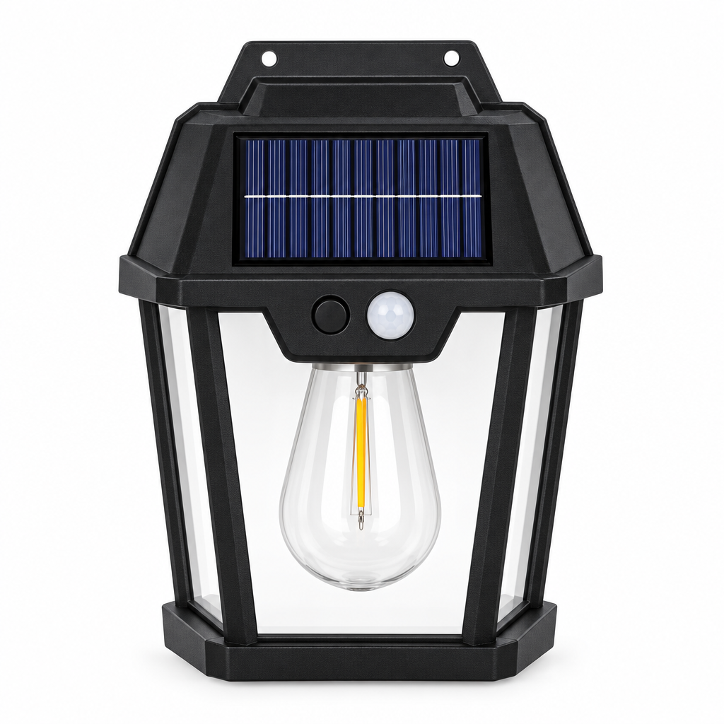 Farol Solar de Pared Vintage con Sensor de Movimiento - Iron Oak Chile
