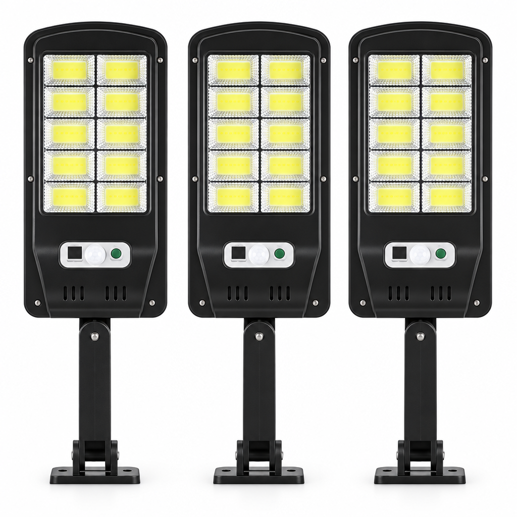Pack 3 Focos Solares LED con Sensor de Movimiento - Iron Oak Chile