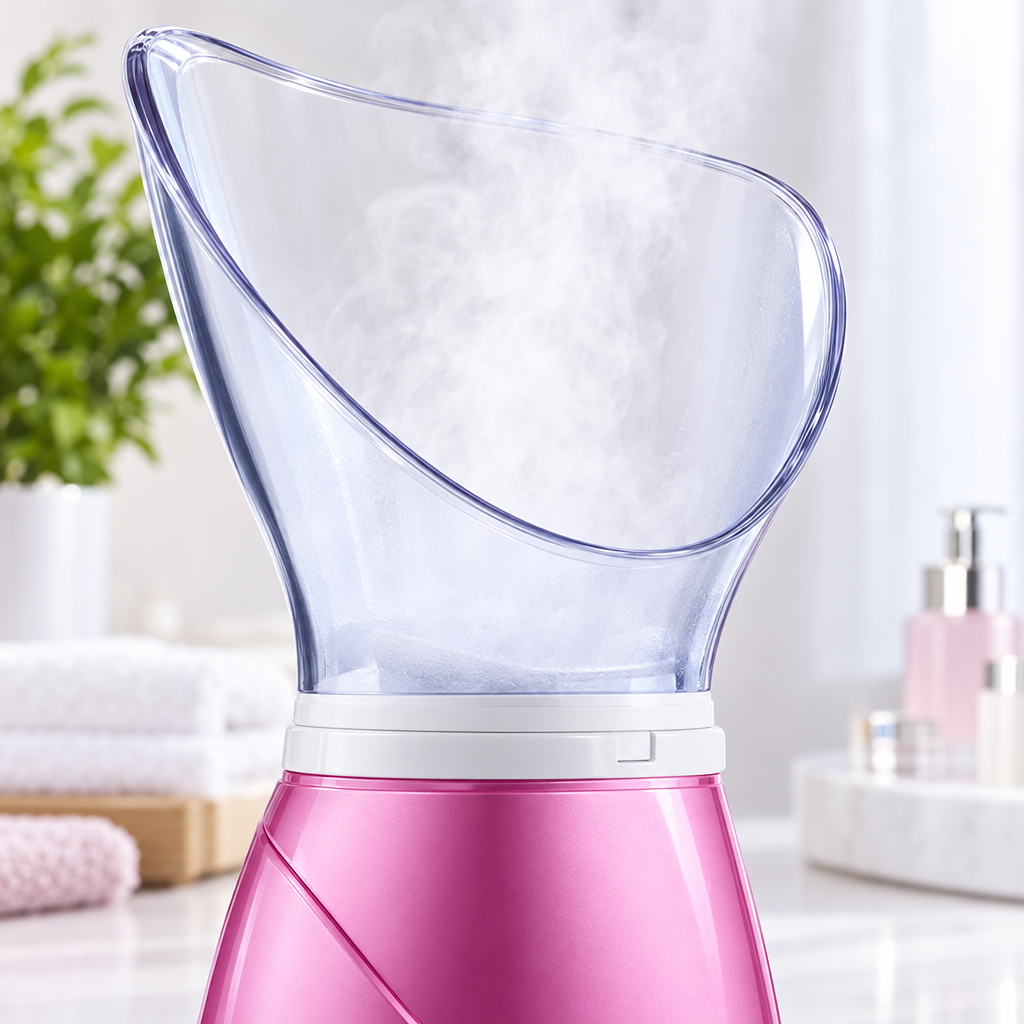 Vaporizador Facial Sauna - en uso - Iron Oak Chile