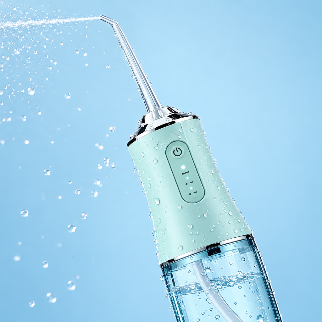 Irrigador Bucal Portátil Recargable, Limpieza profunda entre dientes - foto 5
