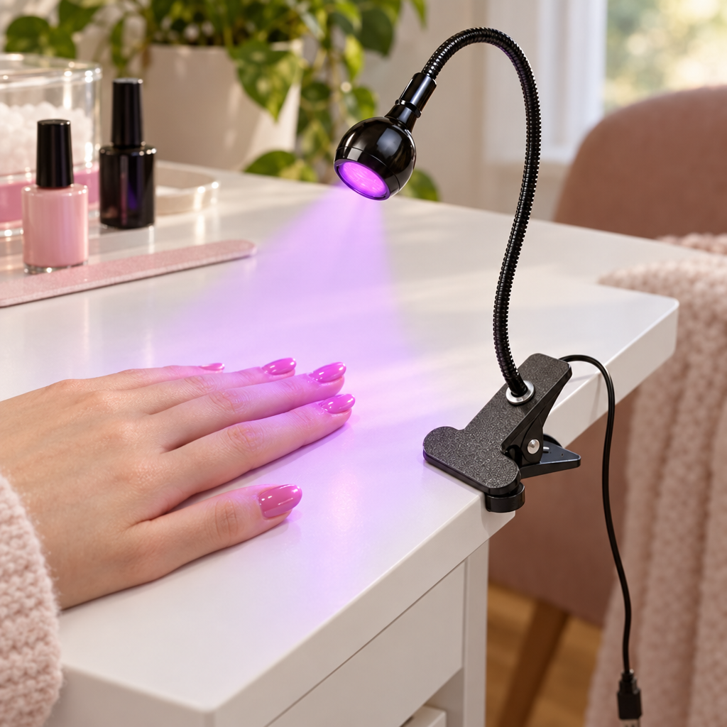 Lámpara UV LED para Uñas Flexible con Pinza, Manicure en casa - foto 2