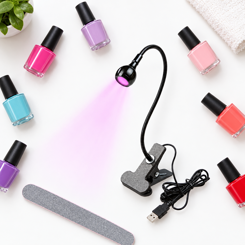 Lámpara UV LED para Uñas Flexible con Pinza, Manicure en casa - foto 3