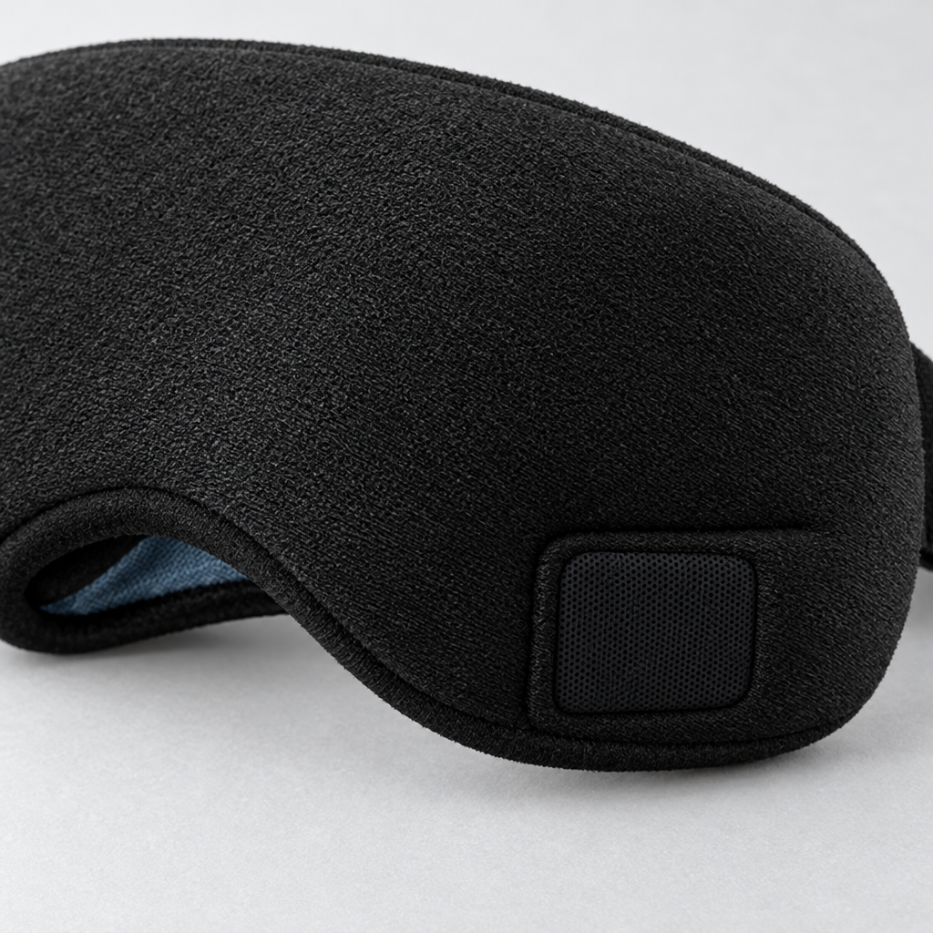 Antifaz para Dormir con Audífonos Bluetooth, Música y oscuridad total - foto 5
