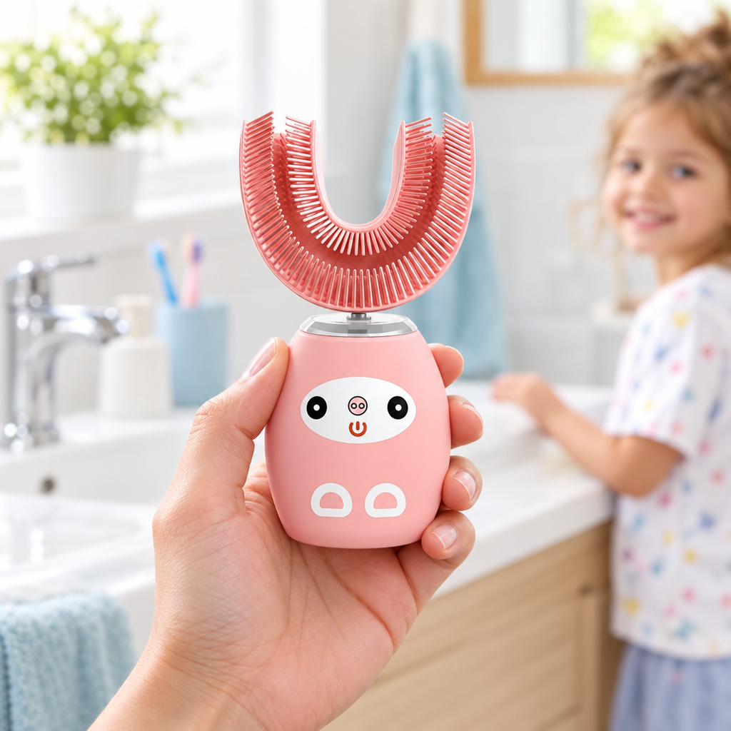 Cepillo de Dientes Eléctrico en U para Niños, Cepillado completo y divertido - foto 3