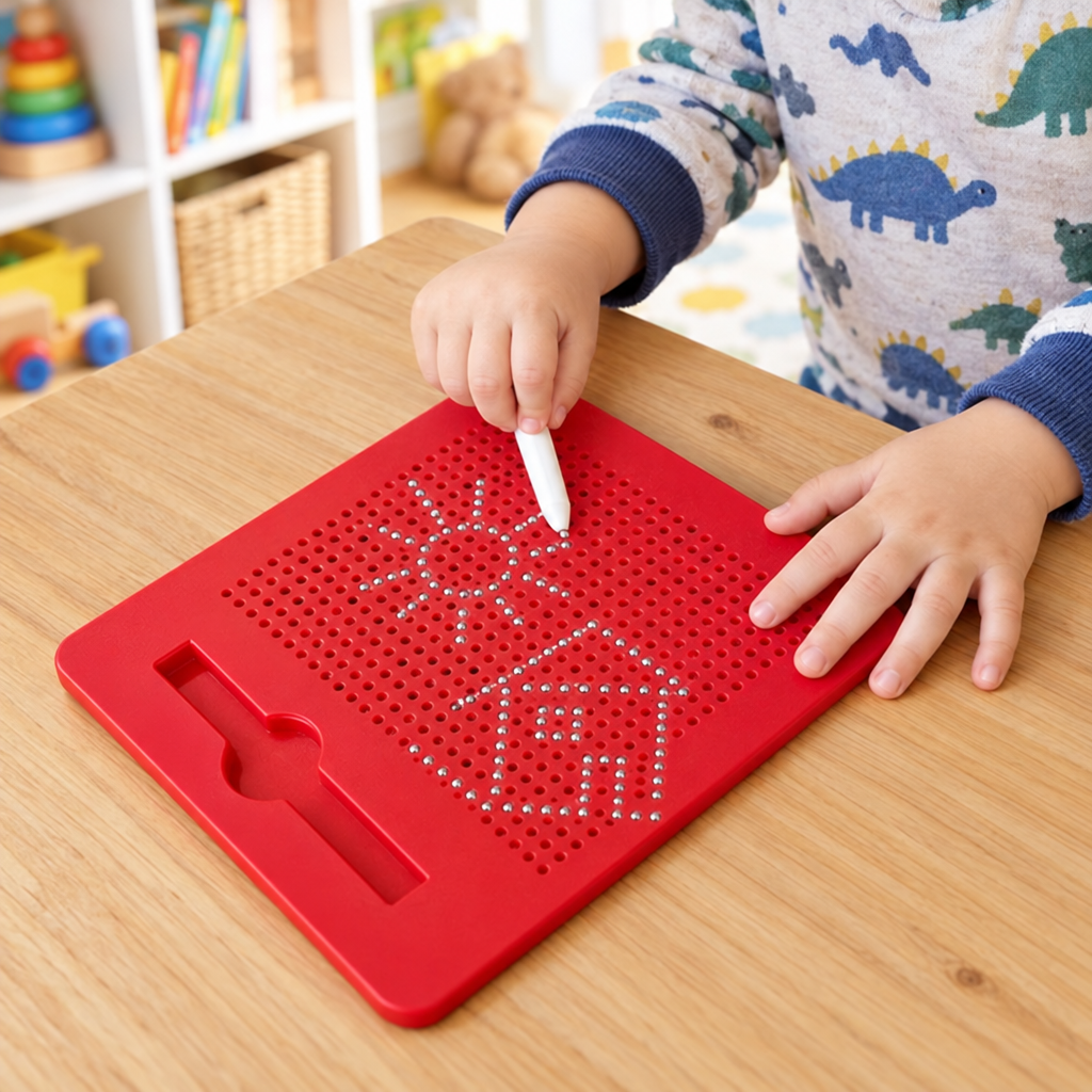 Tablero de Dibujo Magnético para Niños, Dibuja y borra sin tinta ni pilas - foto 2