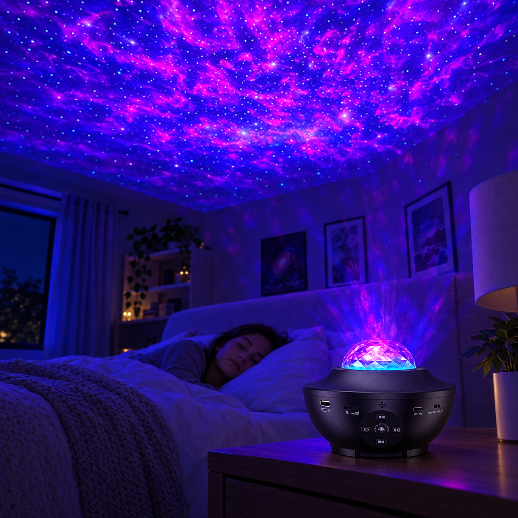 Proyector de Galaxia y Estrellas con Parlante Bluetooth, Tu pieza como el universo - foto 2