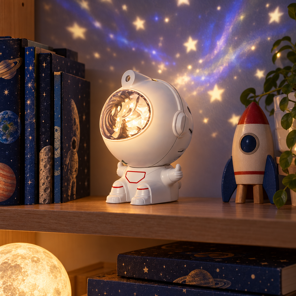 Proyector Astronauta Sentado - vista 4 - Iron Oak Chile