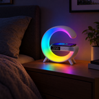 Lámpara LED con Parlante Bluetooth y Cargador - vista 5 - Iron Oak Chile