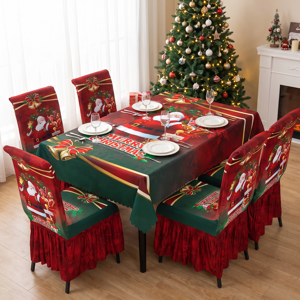 Set Navideño Mantel y 6 Fundas de Silla - vista 4 - Iron Oak Chile
