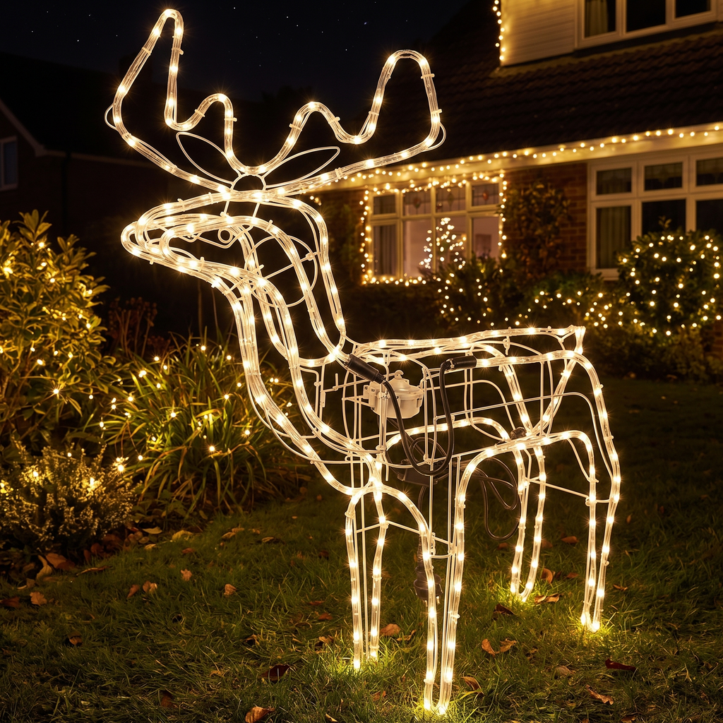 Reno Navideño LED de 120 cm - vista 3 - Iron Oak Chile