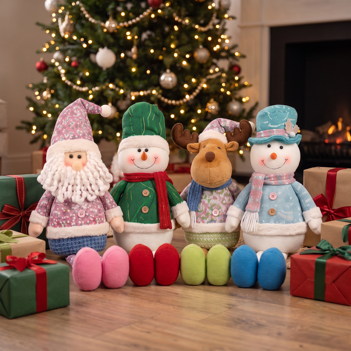 Muñecos Navideños Decorativos 90 cm - vista 4 - Iron Oak Chile