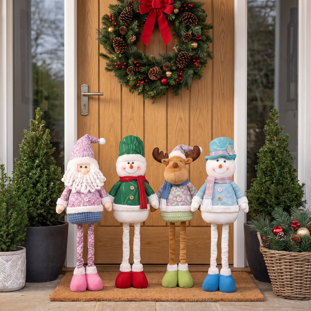 Muñecos Navideños Decorativos 90 cm - vista 3 - Iron Oak Chile