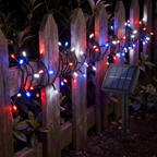 Pack 3 Luces Navideñas Solares 10 m - vista 2 - Iron Oak Chile